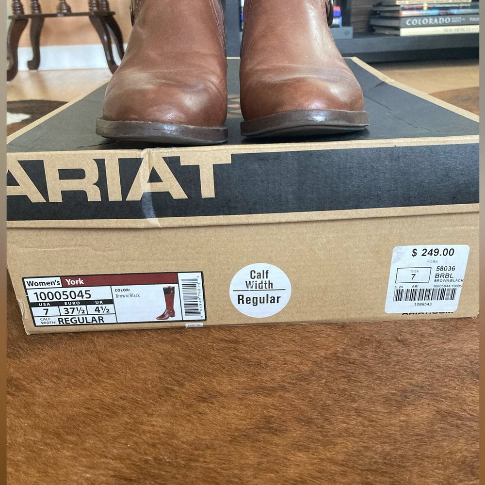 Ariat “York” Tall Calf Width Color-Block Boot, Bl… - image 4